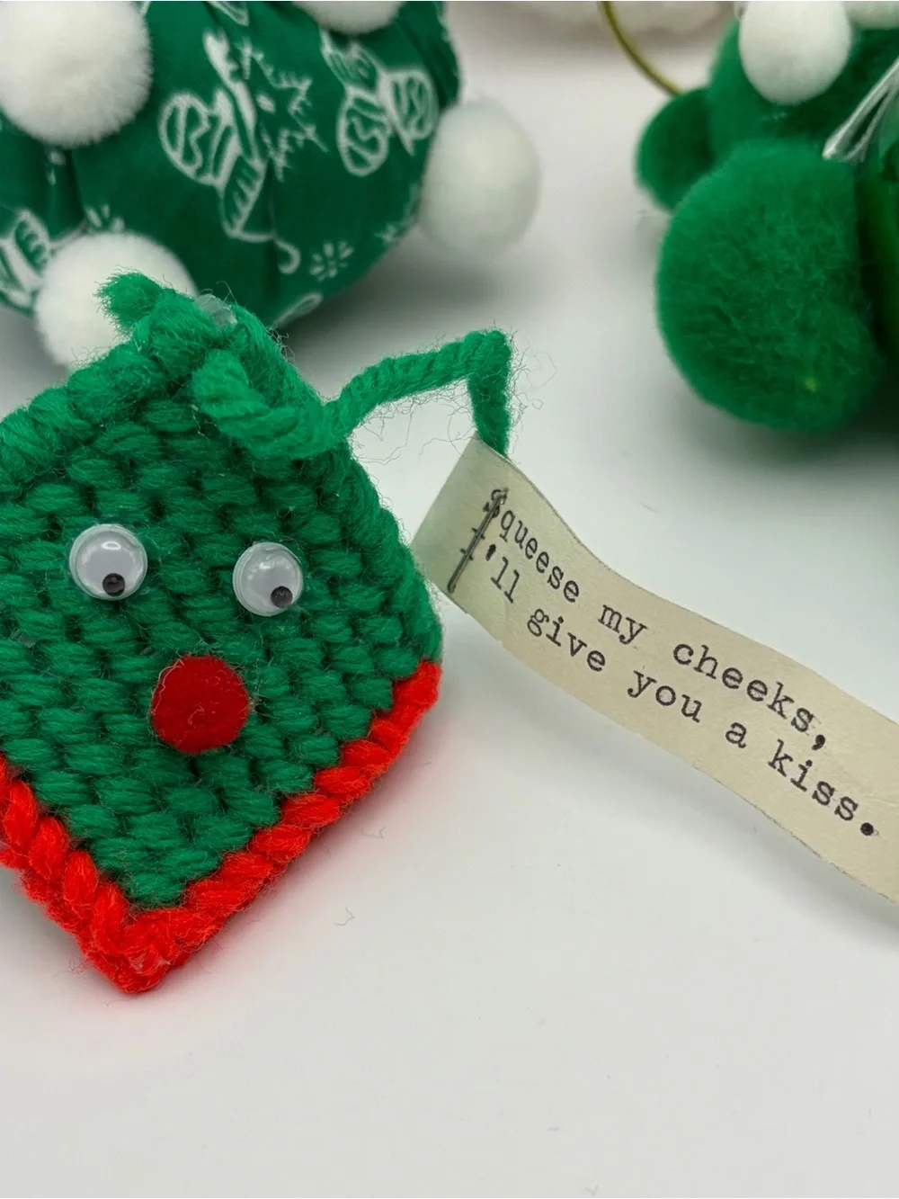 Vintage 10 Handmade Assorted Christmas Ornaments